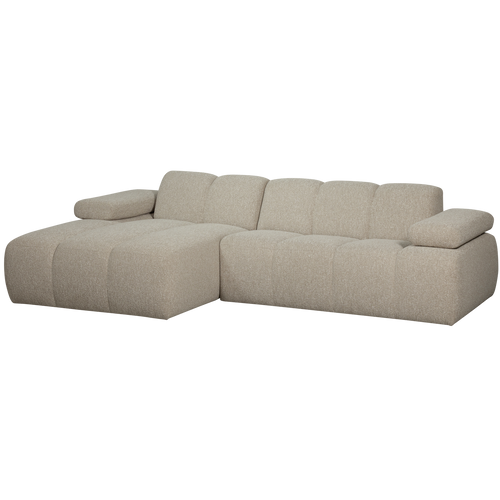 WOOOD chaise longue links Mojo - Bouclé - Beige Melange - vtwonen shop