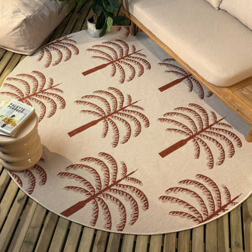 Rond buitenkleed Oase roest - Interieur05 - 200 x 200 cm - vtwonen shop