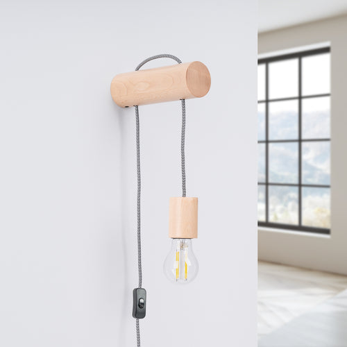 Sollux Lighting Wandlamp NIMBI E27 met schakelaar - 6x19x55cm