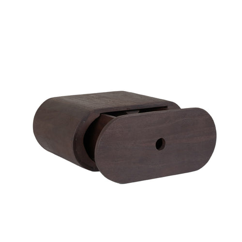 LABEL51 Nachtkastje Rise - Donkerbruin Hout - 45x30x20cm