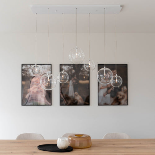 Atmooz hanglamp Merida - wit - 115 x 30 x H 120 cm - G4