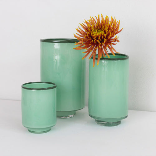 Ona - Vaas 15xH26cm pistachio green Milo