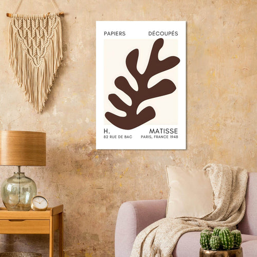 Artfulprints  Matisse – Ocean petals brown   poster 50x70 cm - vtwonen shop