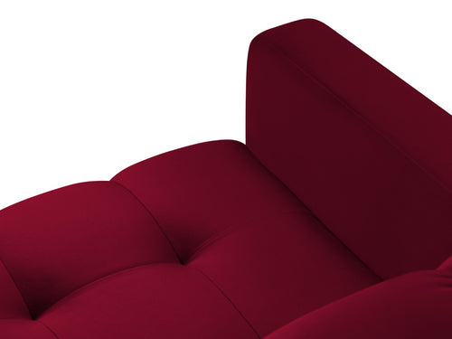 Cosmopolitan Design Fauteuil Bali flueel, rood - 96x87x75cm
