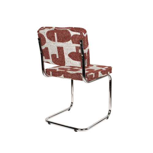 Zuiver Ridge Deco Symbols Eetkamerstoelen Rood - Set van 2
