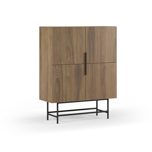 Calicosy - Buffetkast RIMA - donker hout 100x40x128 cm