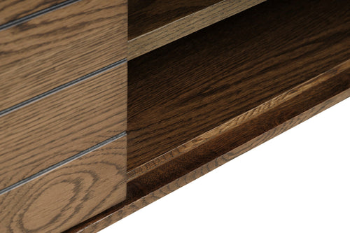 Rebellenclub TV-meubel Yulee - meubel M - Smoked Eiken - vtwonen shop