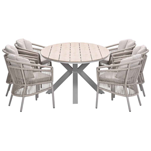 Garden Impressions tuinset Sorong - Tulli - taupe - 220x115 cm - 7-delig - vtwonen shop