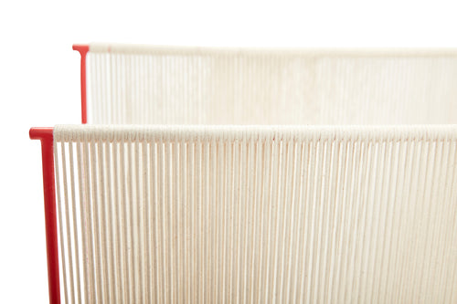 Hübsch tijdschriftenhouder String - katoen/iron - 41x25xh50cm