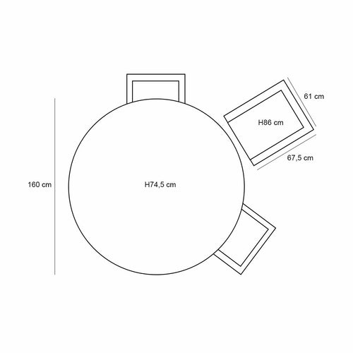 Taste by 4 Seasons tuinset Puccini - Prado teak - 7-delig - vtwonen shop