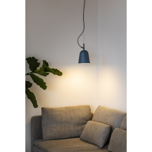 Faro STUDIO 11cm Dome Hangende Plafondlamp Mat Zwart, Blauw