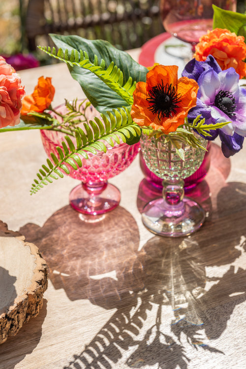 J-Line boeket Klaproos - kunststof - oranje