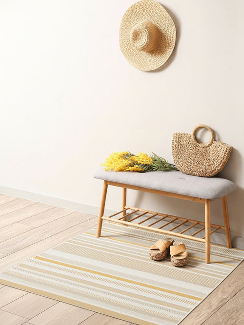 AFK Living vloerkleed Solea - voor binnen en buiten - geel - 160 x 230 cm