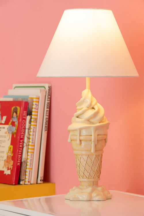 J-Line lamp Ijsje - polyresin - geel/beige