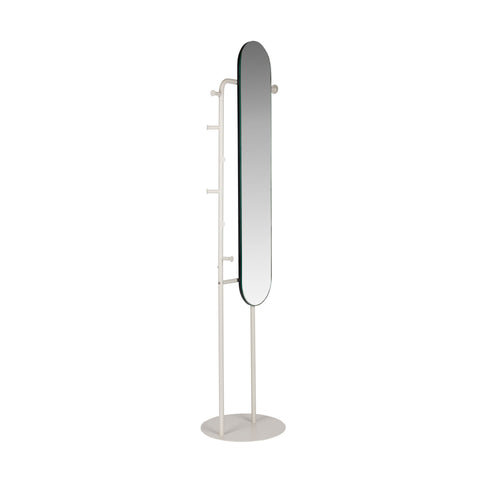 Zuiver Vero Staande spiegel/ Passpiegel met kapstok Beige