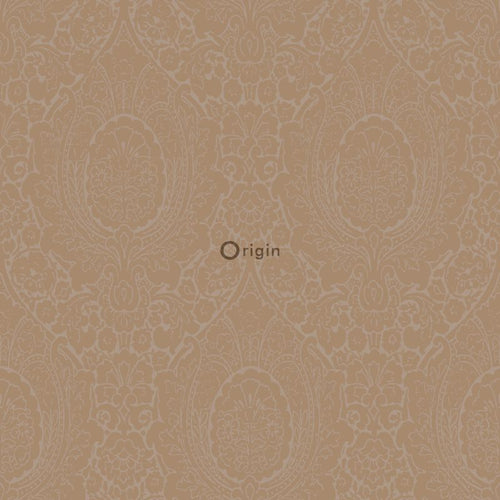 Origin Wallcoverings behang ornamenten taupe en glanzend brons - 53 cm x 10,05 m - 345429 - vtwonen shop