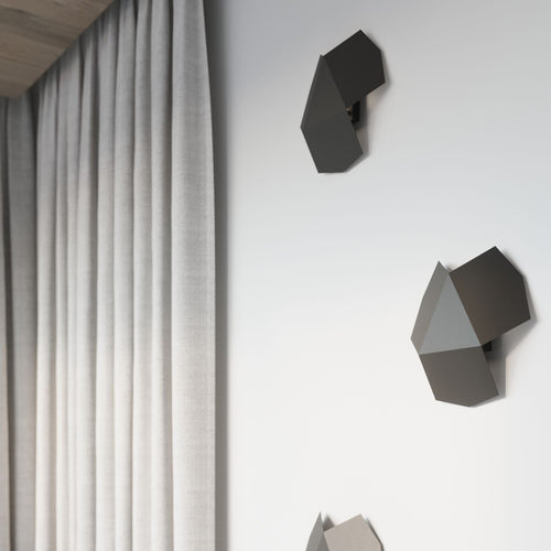 Sollux Lighting Wandlamp TRE zwart - 30x30x8cm