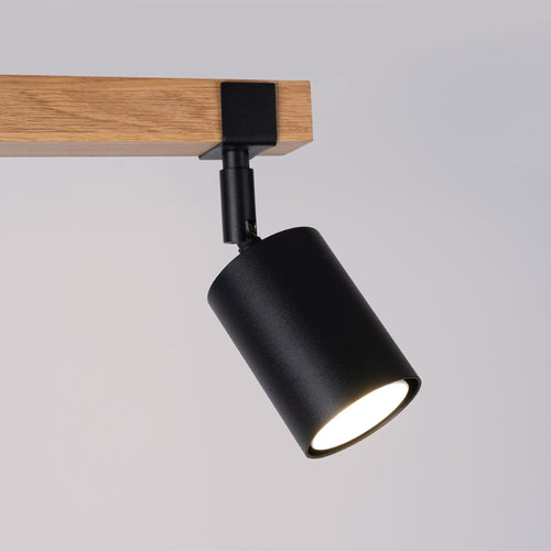 Sollux Lighting Plafondlamp FAGER 2 zwart - 38x6x17,2cm