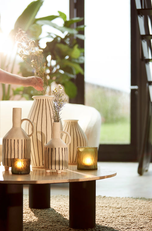 Light & Living vaas DIPHU - Ø23x29cm - wit