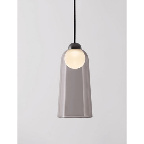 Nova Luce DIONE Slanke hanglamp voor aan het plafond, zandzwart, rookkleurige LED 5W 205lm 3000K