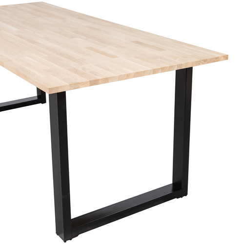 WOOOD tafel met u-poot Tablo - Eiken - 75x220x90 - vtwonen shop