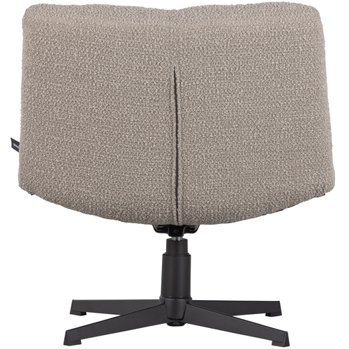 WOOOD draaibare fauteuil Vinny - Boucle - Zand - 80x75x75 - vtwonen shop