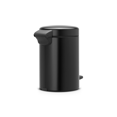 Brabantia NewIcon Pedaalemmer, 3 liter, kunststof binnenemmer - Matt Black