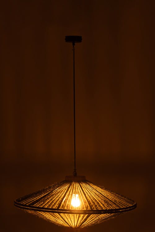 J-Line hanglamp Ovni - ijzer/jute - groen - medium - vtwonen shop