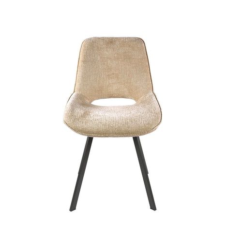 Giga Meubel Eetkamerstoel Jaroq - Zand - Draaibaar - Set van 4 - vtwonen shop