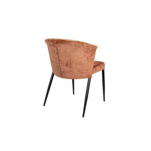 Dutchbone Georgia Eetkamerstoelen  Terracotta - Set van 2 - vtwonen shop