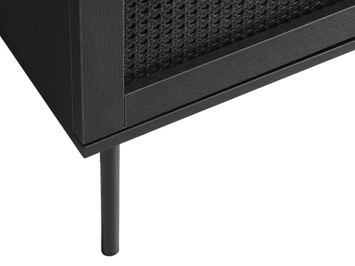 Rebellenclub Dressoir Berley - Zwart met Rattan - vtwonen shop