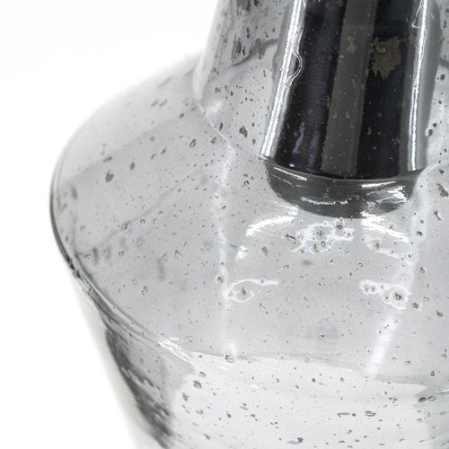 FurniLux Hanglamp Orion Glas, 1-lamps - Zwart - 16x16x28cm - vtwonen shop