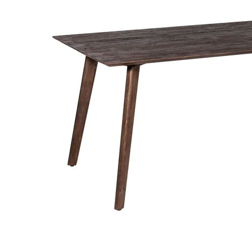 Giga Meubel Eettafel Oslo - Donkerbruin Mangohout - 160x90x76cm