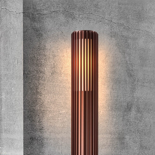 Nordlux buitenlamp Aludra - 1 lichts - 12.4  x 95   cm - bruin metallic