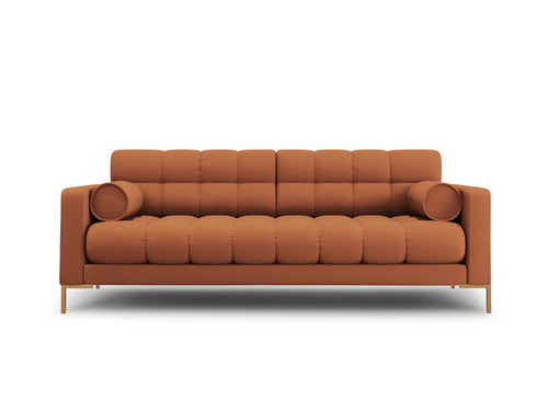 Cosmopolitan Design Bank Bali 3-zits, structurele stof, baksteen - 96x177x75cm