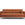 Cosmopolitan Design Bank Bali 4-zits, structurele stof, baksteen - 96x217x75cm