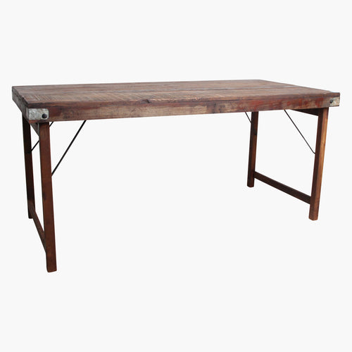 Raw Materials inklapbare eettafel - FSC gerecycled hout - 165x75x76 cm - vtwonen shop