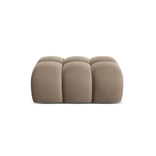 Cosmopolitan Design - Poef Treno flueel cappuccino - 70x90x42cm