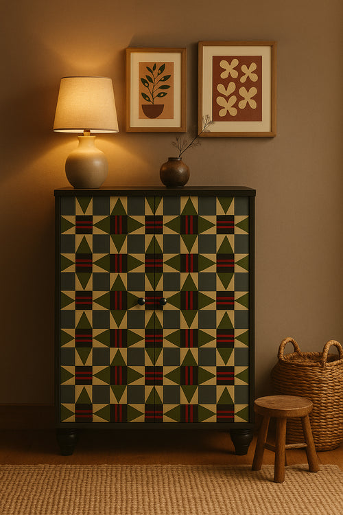 Dressoir met 2 deuren van gemelamineerd MDF en soft-close MARCUS