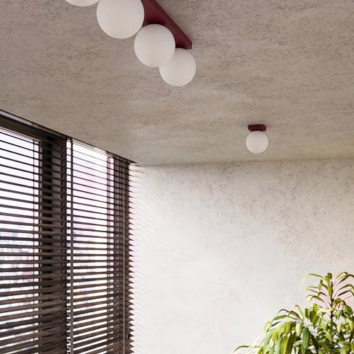 Sollux Lighting Plafondlamp YOLI 3 bordeaux - 50x12x14,5cm