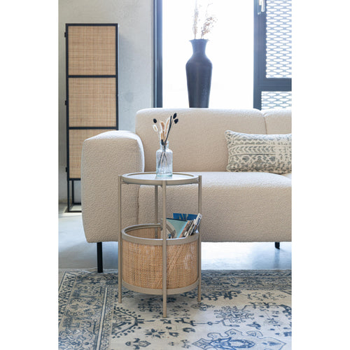 Housecraft Living Makoto Bijzettafel Rond 30x30 cm Zand - Beige - vtwonen shop