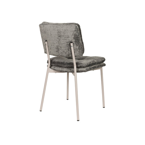 Housecraft Living Franck Eetkamerstoelen Velours Grijs - Set van 2 - vtwonen shop