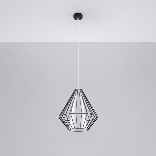 Sollux Lighting Hanglamp DEMI zwart - 28x28x130cm