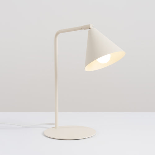 Sollux Lighting Tafellamp NOX beige - 18x18x35cm