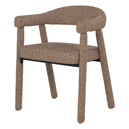 WOOOD eetkamerstoel armleuning lichtbruin Sedo - Set Van 2 - 78x59x58