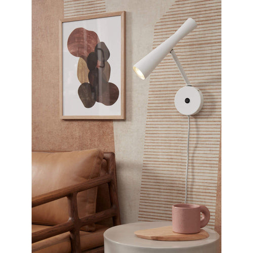 it's about RoMi wandlamp BORDEAUX - wit - Ø6cm - vtwonen shop