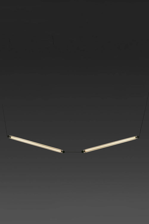 Faro Lumina Lumina 60cm 2L Zwarte gebogen hanglamp 24W 2200K