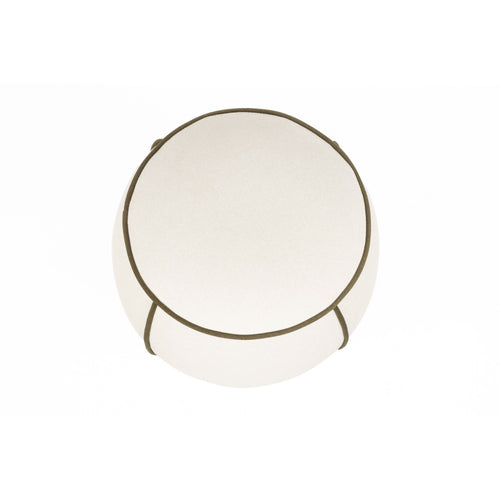 Housecraft Living Marina Poef Rond 45 cm Wit