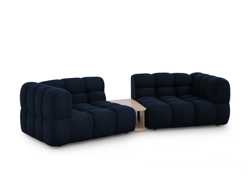 Cosmopolitan Design Modulaire bank Sky 2-zits, flueel, koningsblauw - 148x280x70cm