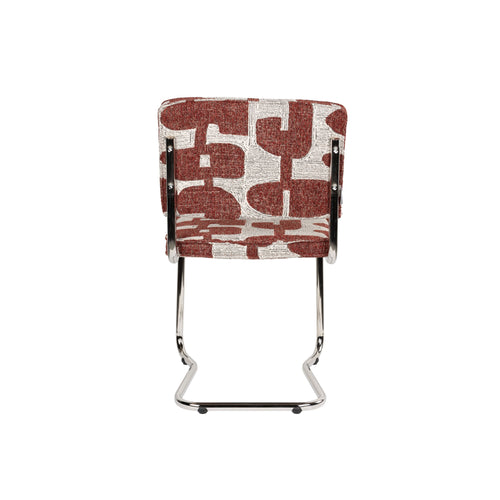 Zuiver Ridge Kink Deco Symbols Eetkamerstoelen Rood - Set van 2